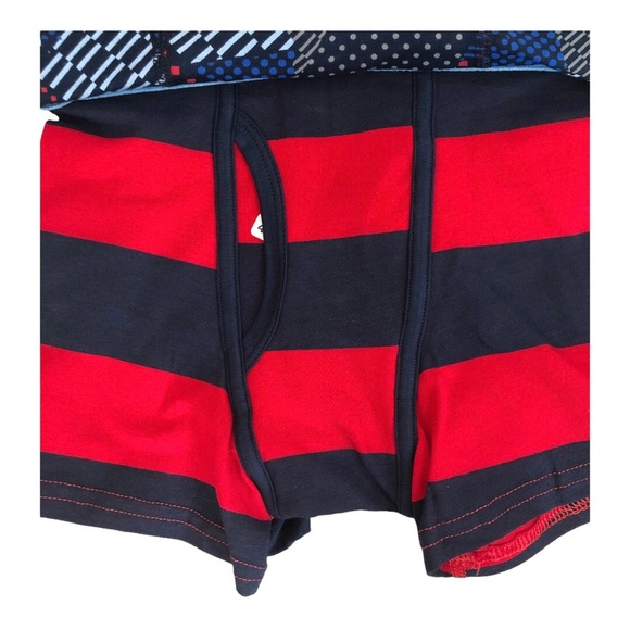 3pack Red & blue mix boys cotton elastic waistband Boxer Briefs size small (6-7) - Picture 6 of 8